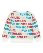 Pull No Smiles No Fun blanc/multicolore
