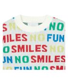 Pull No Smiles No Fun blanc/multicolore