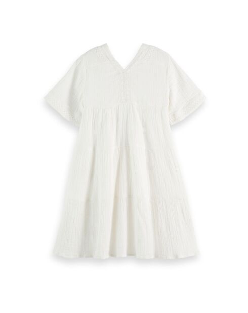 Robe Plissée blanche