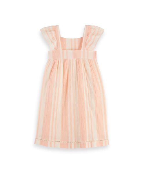 Robe Rayée rose pâle