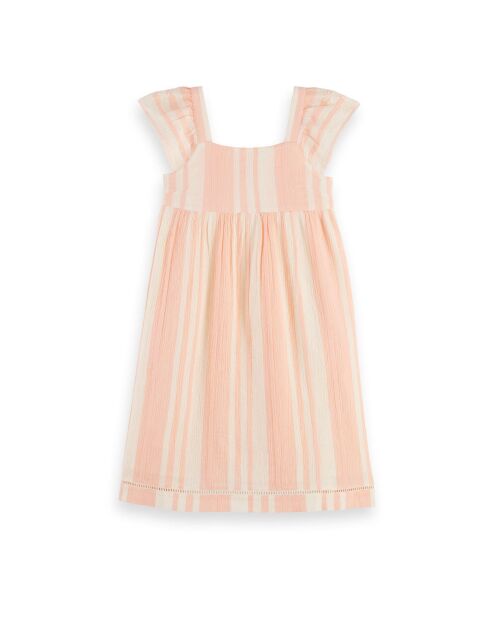 Robe Rayée rose pâle