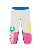 Jogging SMC Coton Bio blanc/multicolore