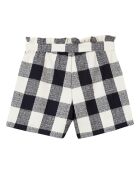 Short Carreaux bleu marine