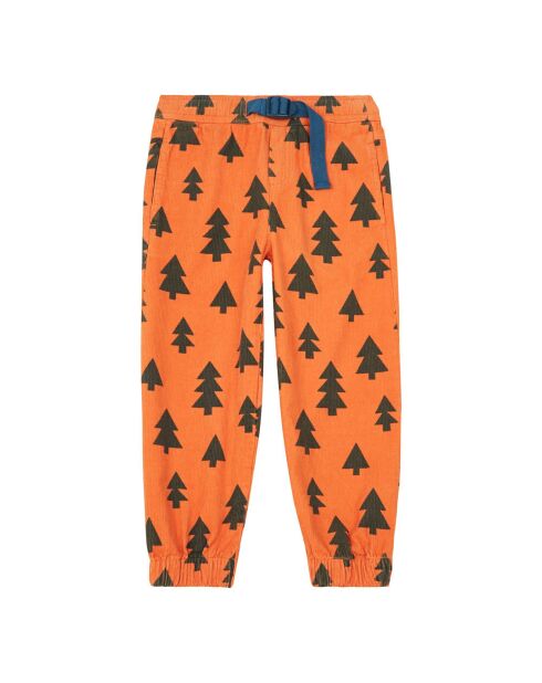 Pantalon Arbres Coton Bio orange