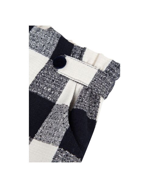 Short Carreaux bleu marine