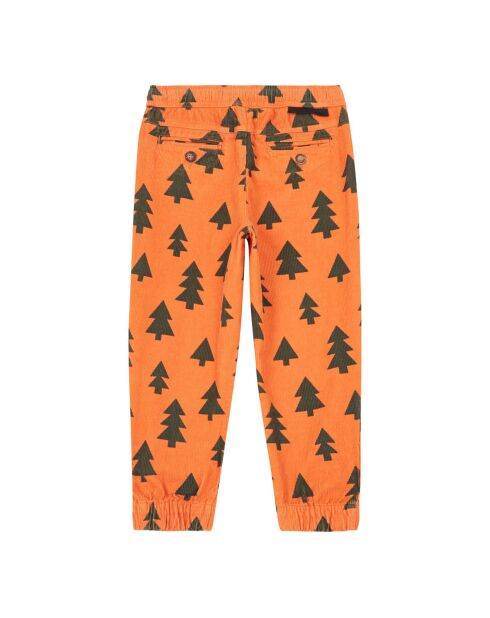 Pantalon Arbres Coton Bio orange