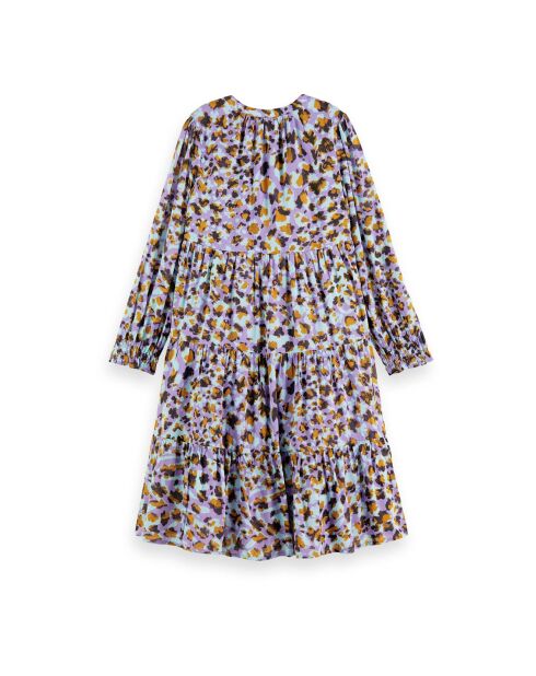 Robe Imprimée Léopard  violette