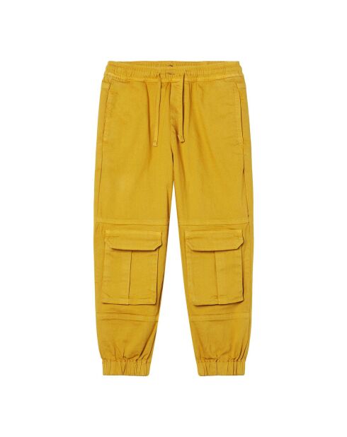 Pantalon Cargo jaune moutarde