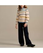 Pull Gelok Mohair écru/multicolore