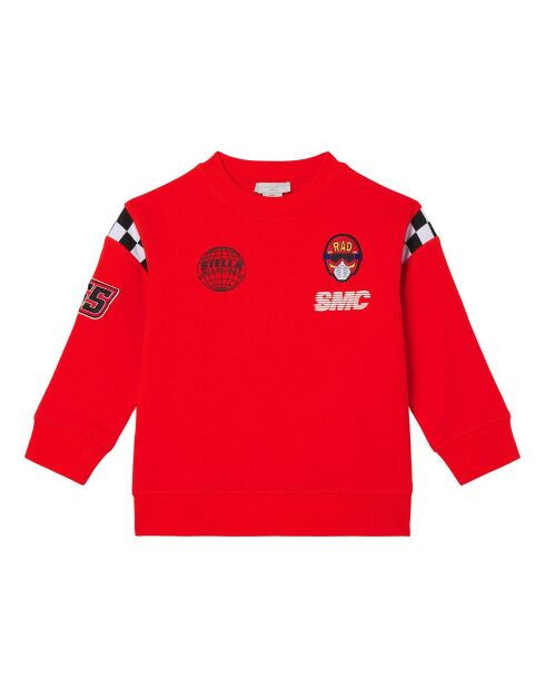 Sweat Motocross Coton Bio rouge