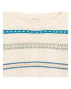 Pull Gelok Mohair écru/multicolore