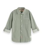 Chemise Rayée vert kaki