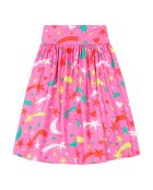 Jupe Tencel Etoiles rose