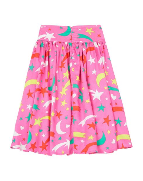 Jupe Tencel Etoiles rose