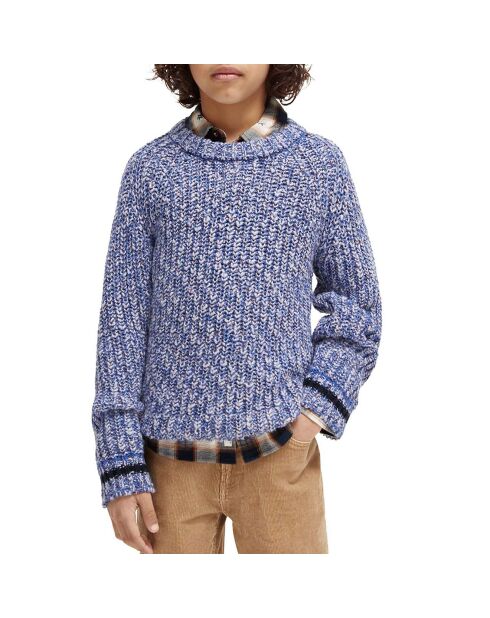 Pull Jacquard bleu