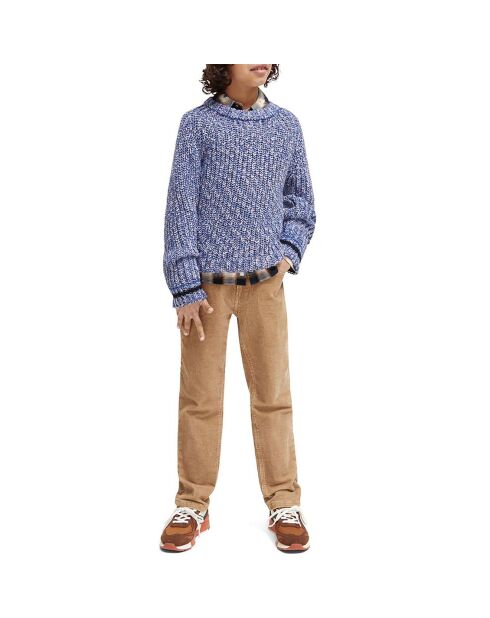 Pull Jacquard bleu