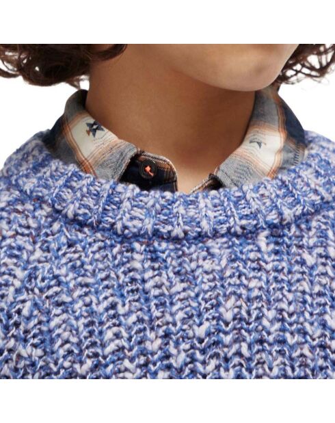 Pull Jacquard bleu