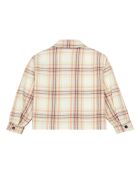 Veste en Laine mélangée Carreaux Azukar écru/rose pâle