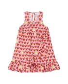 Robe Tencel Twill Coeurs rose