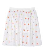 Jupe Tulle Fleurie blanche