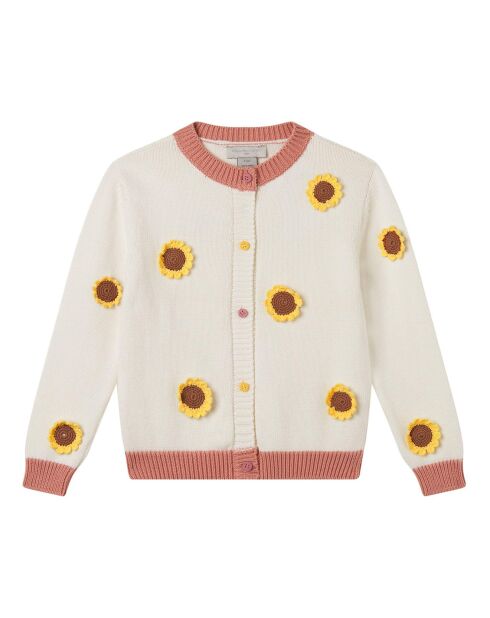 Cardigan Tournesol écru