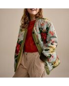 Veste Fourrée Havana bleu ciel/multicolore