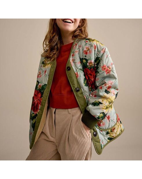 Veste Fourrée Havana bleu ciel/multicolore