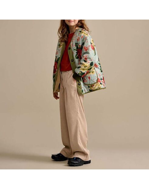 Veste Fourrée Havana bleu ciel/multicolore
