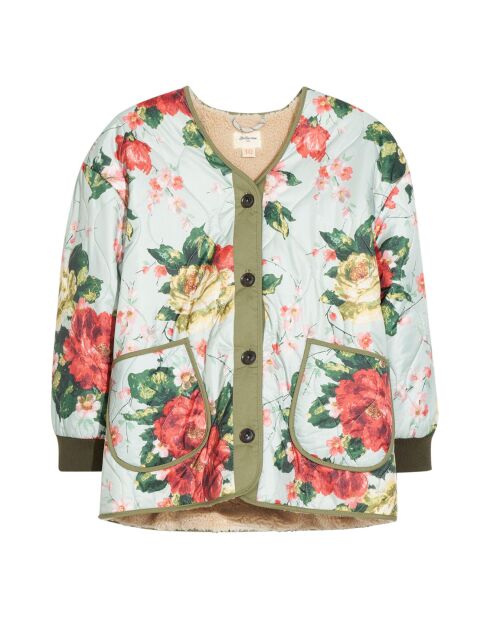 Veste Fourrée Havana bleu ciel/multicolore