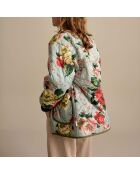 Veste Fourrée Havana bleu ciel/multicolore