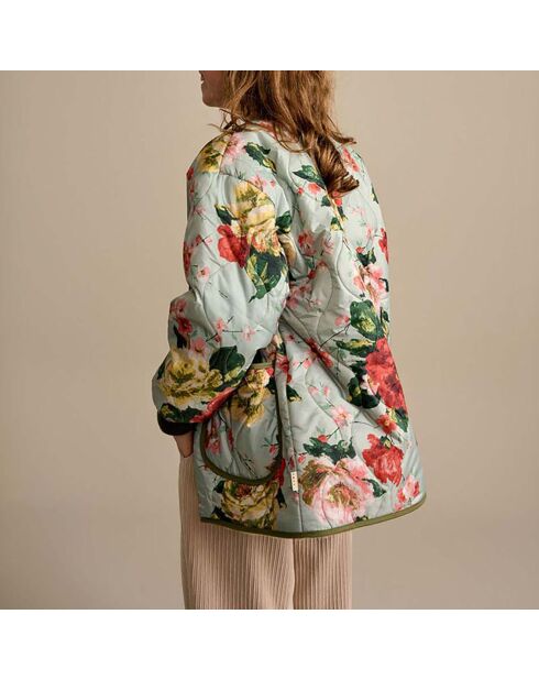 Veste Fourrée Havana bleu ciel/multicolore