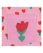 Veste Sans Manches Réversible Carreaux rose/multicolore