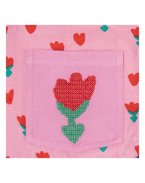 Veste Sans Manches Réversible Carreaux rose/multicolore