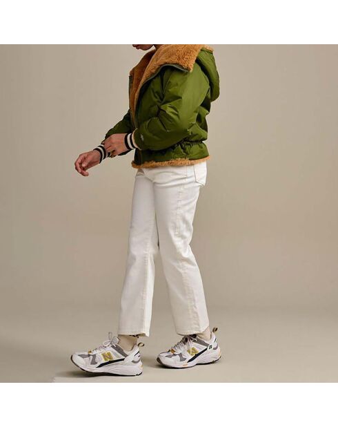 Veste fourrée Réversible Habitat vert kaki