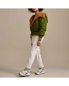 Veste fourrée Réversible Habitat vert kaki