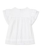 Blouse Fleur d'Hibiscus blanche