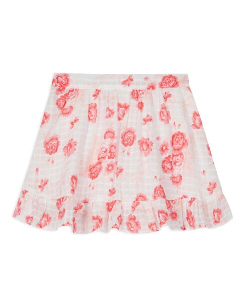Jupe Fleurie rose