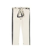 Jean Boyfriend Ceinture Amovible écru