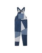 Salopette Denim Patchworks bleu jean