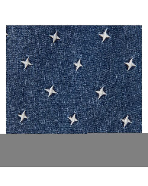 Salopette Denim Patchworks bleu jean