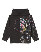 Sweat Oversize Cosmique Coton Bio noir