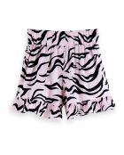 Short Zèbre Coton Bio rose