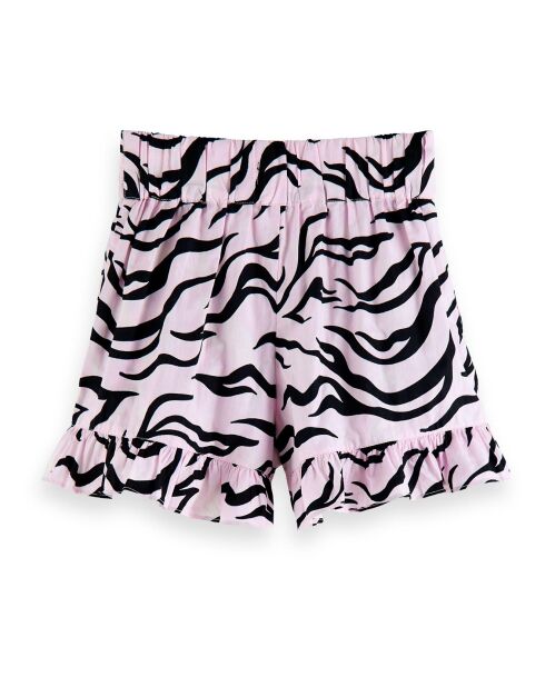 Short Zèbre Coton Bio rose