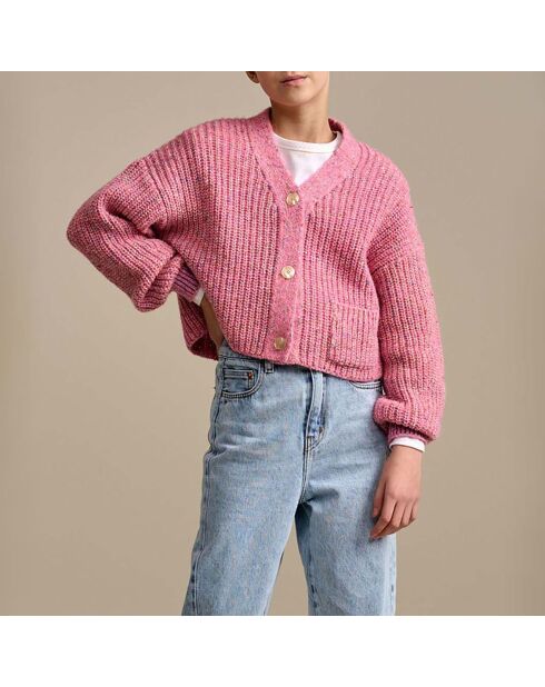 Cardigan Amaro Alpaga rose