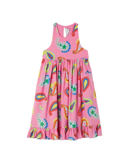 Robe Imprimé Cachemire rose