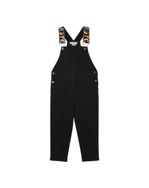 Salopette Denim Bandes Logo noire