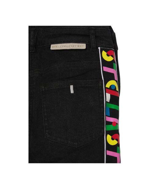 Salopette Denim Bandes Logo noire