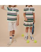 Robe Damia Jersey écru/bleu/vert