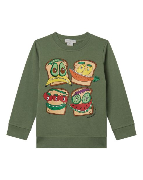 Sweat Burger vert kaki