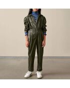 Combinaison Pilots Cuir Vegan vert kaki